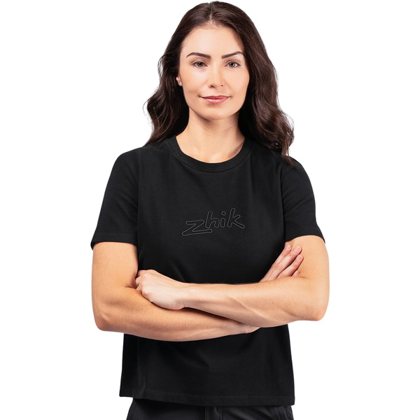 Zhik Frauen Logo Cotton Tee TEE-0733-W-BLK - Black
